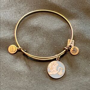 Alex and Ani Gold Charm Bracelet with Tree Design
